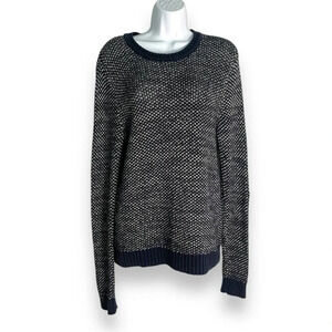 Express Dark Navy Blue Knit Sweater, Women’s Size M - Cozy and Stylish Pullove